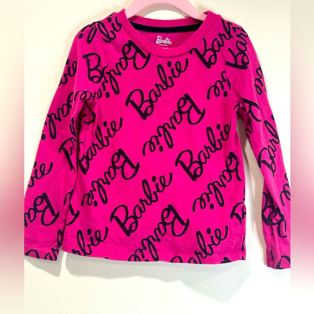 Barbie Long Sleeve Logo Shirt - Size 5T
